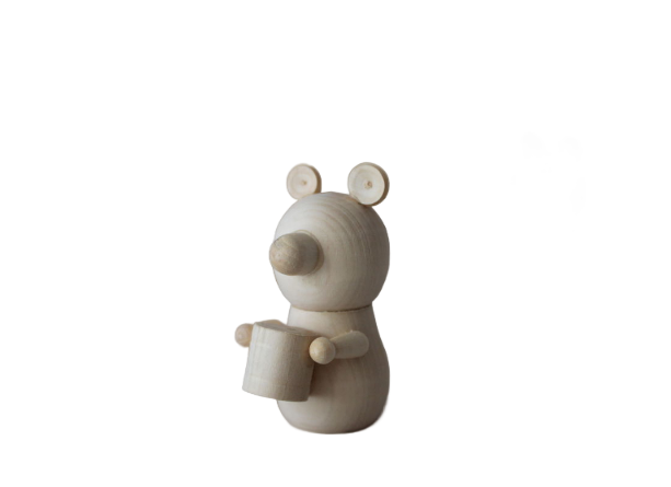 Сувенирная игрушка "Мишка с медом" 5,5см